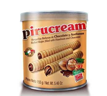 Pirucream Rolled Wafer Can 155 g